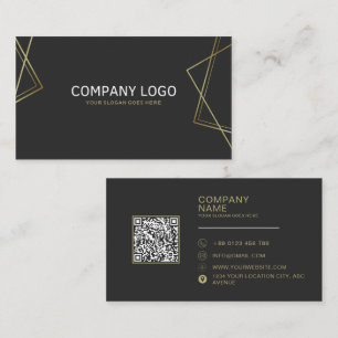 QR Code Business Logo Modern Professional Business Card