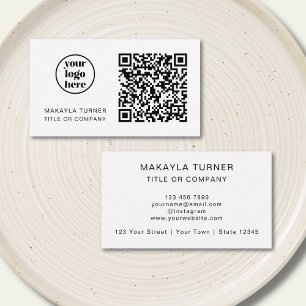 QR Code Business Logo Modern Professional Business Card