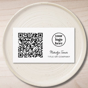 QR Code Business Logo Modern Professional Business Card