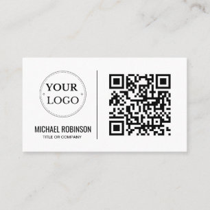 QR Code Business Logo Modern Professional Card