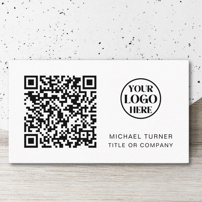 QR Code Business Logo Modern Professional Card (Creator Uploaded)
