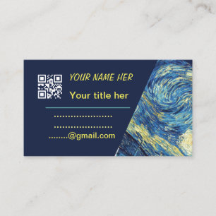 QR Code Business Logo. Modern Professional  Enclosure Card