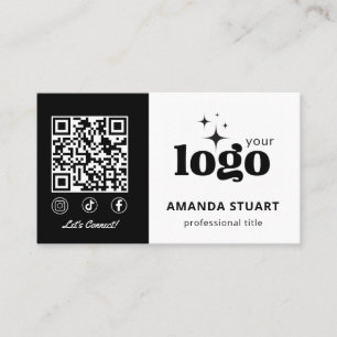 QR Code Business Logo Modern Professional Template Business Card