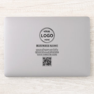 Qr Code Business Logo Simple Minimalist Laptop