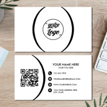 QR Code Business Modern Professional Business Card