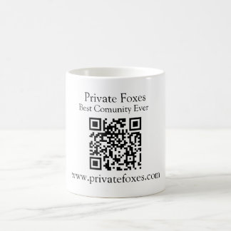 QR code business mugs, Personalised QR code mugs