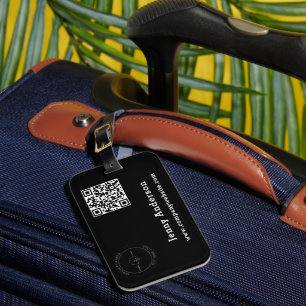 QR Code Business Name & Logo & Bag Tags