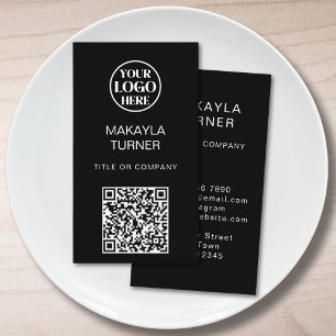 QR Code Business Professional Logo Business Card