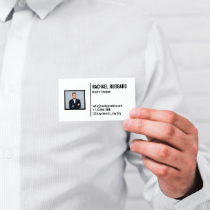 QR Code Business Professional Picture   Modern  Business Card