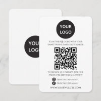 QR Code Business Website Scan Me Social Media