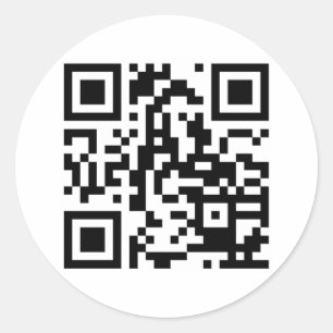 QR CODE® CLASSIC ROUND STICKER