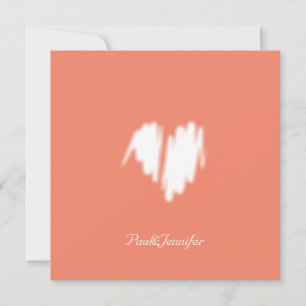 Qr Code Clean Monochrome Classic Graffiti Heart Thank You Card