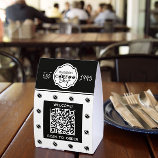 QR code coffee shop scan to order