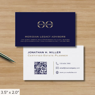 QR Code Company Logo Business Card