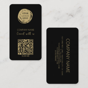 QR Code Connect With Us Social Media Business Card