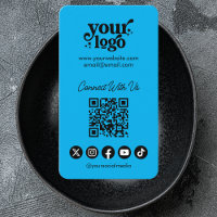 QR Code Connect With Us Social Media Cool Vertical