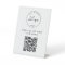 QR Code Contactless Menu Logo White Minimalist