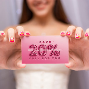 QR CODE CUSTOM LOGO 20% OFF INSERT DISCOUNT