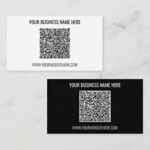 QR Code Custom Text and Colours Your Business Card