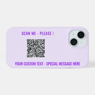 QR Code Custom Text Your Personalised iPhone Case