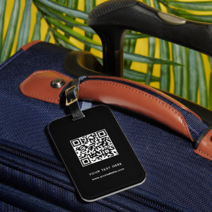 QR Code Custom Website Address Scan Barcode Luggage Tag