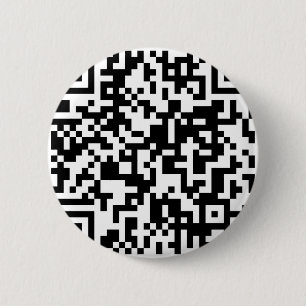 QR code design 6 Cm Round Badge