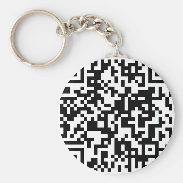 QR code design Key Ring Zazzle.co.uk