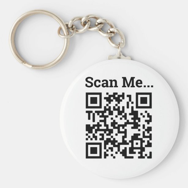 Qr Code Key Rings & Keychains Zazzle UK