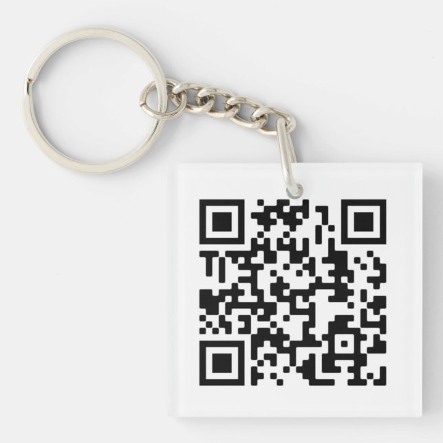 QR Code Design Keychain (Front)