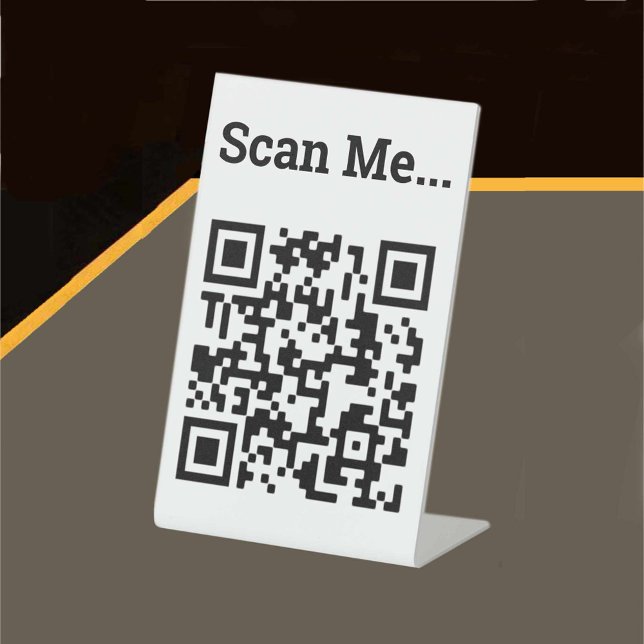 QR Code Design Pedestal Sign (Creator Uploaded)