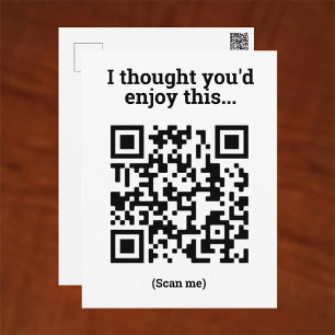 QR Code Design Postcard