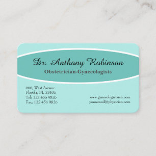 QR code Doctor Teal Business Card