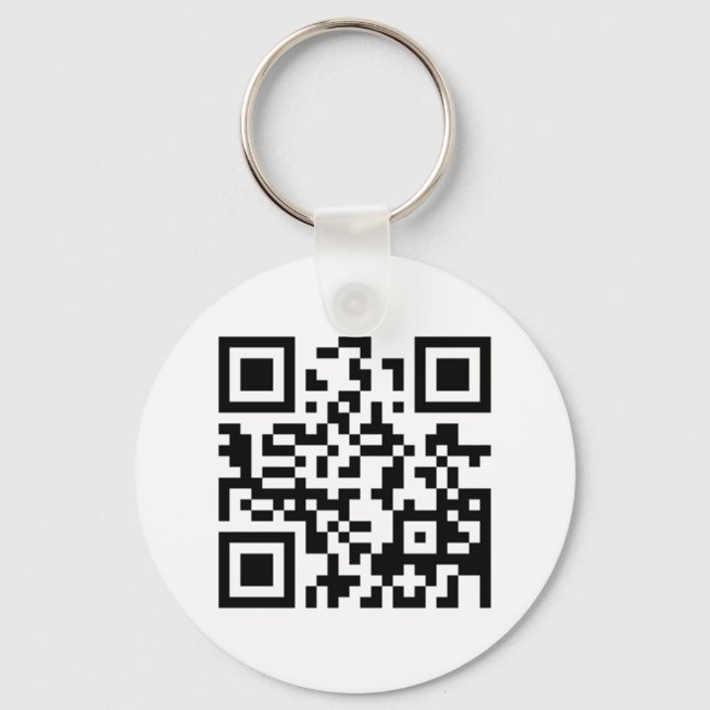 QR code don't drink and drive Key Ring (Front)