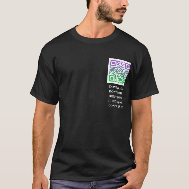 QR Code DoodleDrip.com T-Shirt (Front)