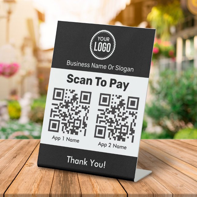 QR Code E-Wallet Payment By Mobile Digital Wallets Pedestal Sign (Creator Uploaded)