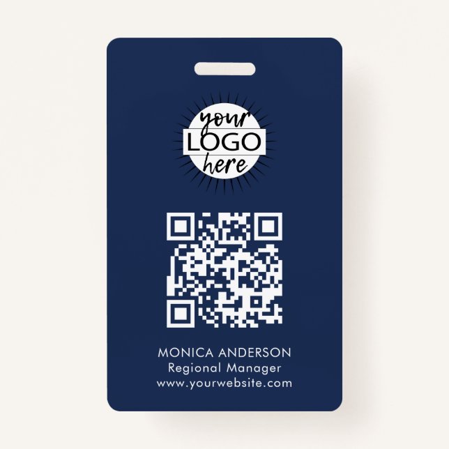 QR Code Event Badge ID Badge (Front)