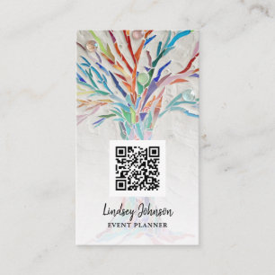 QR Code Event Planner Business Card