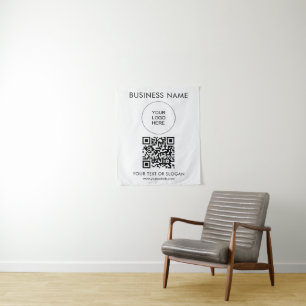 QR Code Event Seminar Party Logo Text Template Tapestry