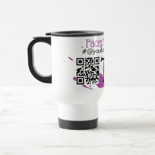 QR Code Facepainter Business Name Car Tips Travel Mug