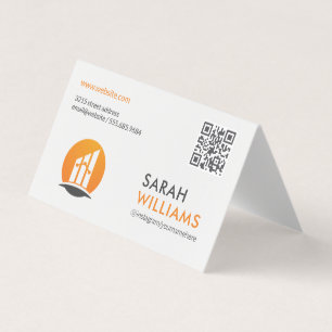 QR Code   Finance Logo Business Card