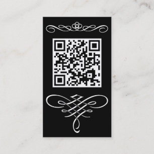 QR code flourish Business Card