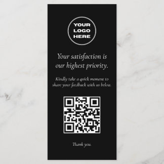 QR Code Flyer for Server Books with Checks or Menu