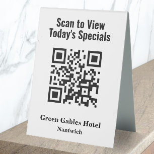 QR Code for Restaurant Specials Menu