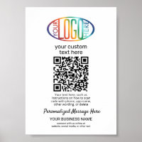 QR Code Generator & Business Logo Minimalist White