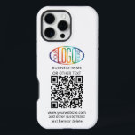 QR Code Generator & Business Logo Modern Minimal iPhone 16 Pro Max Case<br><div class="desc">Share any website with a stylish custom QR code and logo iPhone 11Pro Case. To create your own QR code using the generator, simply type the website URL into the template. All wording is simple to personalise or delete, and the colours, fonts and logo transparency are easy to change with...</div>