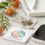 QR Code Generator & Logo Company Promotional Swag Key Ring<br><div class="desc">Share any website with a stylish custom QR code and logo square acrylic keychain. To create your own QR code using the generator, simply type the website URL into the template. All wording is simple to personalise or delete, and the colours, fonts and logo transparency are easy to change with...</div>