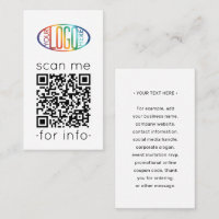 QR Code Generator & Logo Modern Minimal Vertical