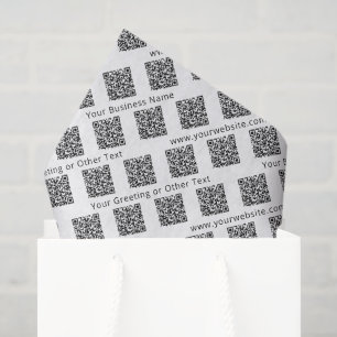 QR Code Generator Modern Business Promotional Tissue Paper