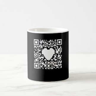 QR code generator with a heart Coffee Mug