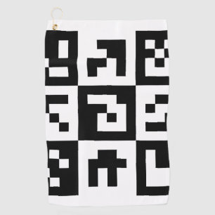 qr code golf towel